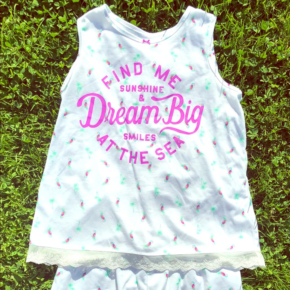 Carters youth size 14 tank with shorts- new